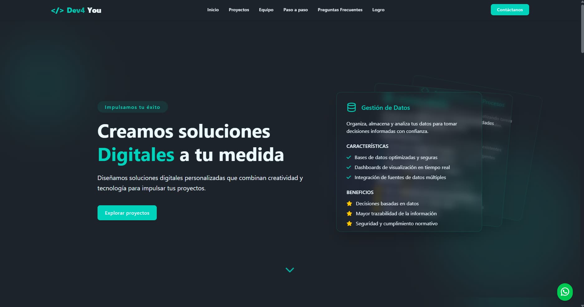 Dev4You - Landing Page